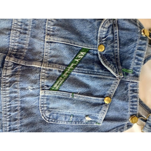 Key Imperial Vintage Work Farm Trucker Bib Overall Men 44 X 29 USA Vtg Carpenter - Picture 8 of 11
